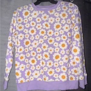Cat & Jack Purple Floral Sweatshirt